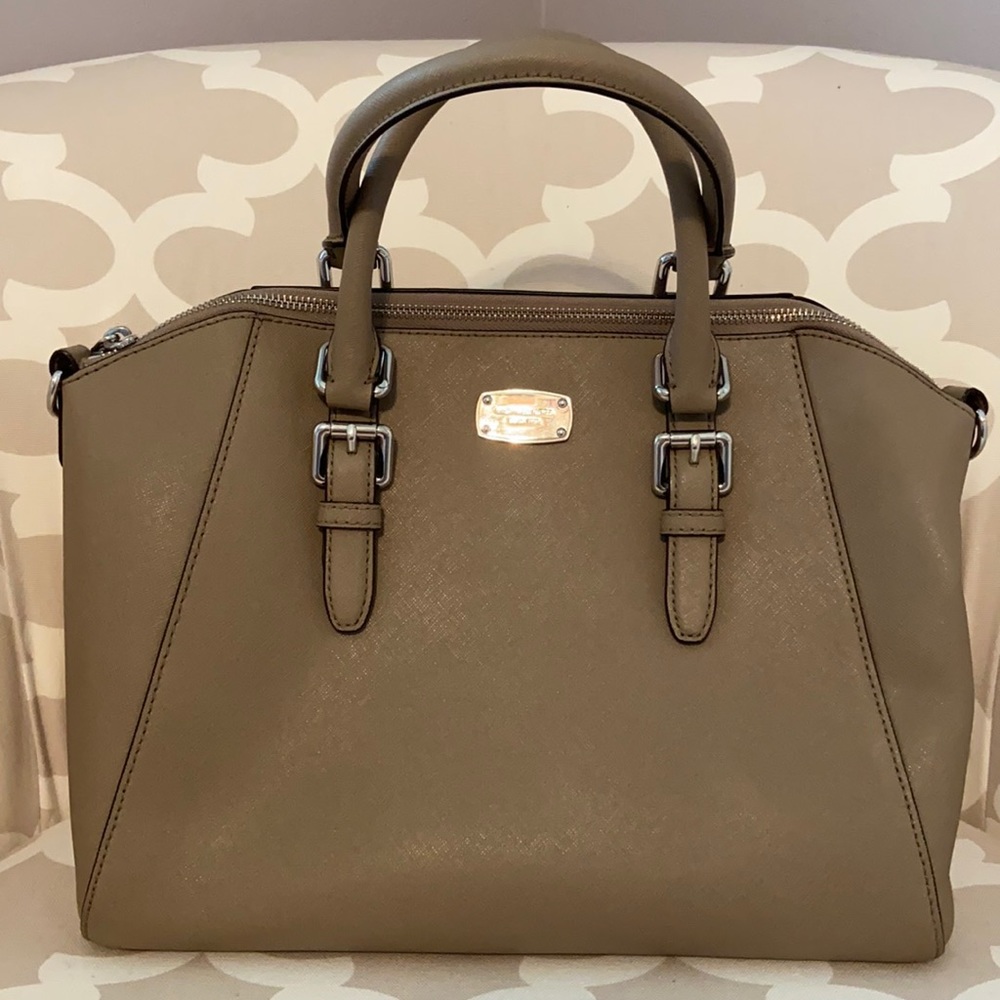 MK Leather Bowling Bag